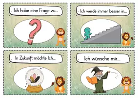 Vorschau - Fördermaterial/Inklusion - 20 Löwen Reflexionskarten für die Löwenklasse - Gesprächsanlass - Seite 2