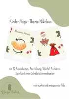 Vorschau - Bildkarten - Kinder-Yoga: Thema Nikolaus - Deckblatt