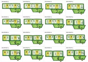 Vorschau - Spiele - Silbenmethode - Bildkarten zur Häuschenschreibweise - Seite 3
