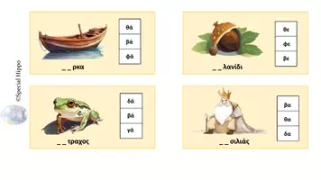 Προεπισκόπηση - Flashcards - Καρτέλες αναγνώρισης συλλαβής - Σελίδα 1