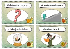 Vorschau - Fördermaterial/Inklusion - 20 Schnecken Reflexionskarten für die Schneckenklasse - Gesprächsanlass - Seite 2