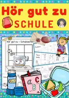 Vorschau - Arbeitsblätter - Zuhören - Hör gut zu! Schule - Deckblatt