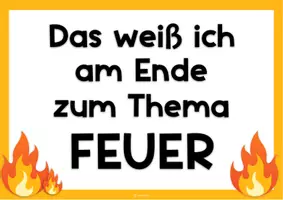 Vorschau - Arbeitsblätter - Einstieg in das Thema FEUER - Seite 1
