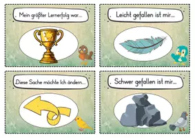 Vorschau - Fördermaterial/Inklusion - 20 Vogel Reflexionskarten für die Vogelklasse - Gesprächsanlass - Seite 1