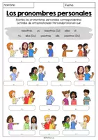 Vorschau - Arbeitsblätter - Los pronombres personales - Arbeitsblatt mit Hilfskasten - Seite 2