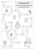 Vorschau - Arbeitsblätter - Rechenrätsel ZR10 Weihnachten, Addition, Subtraktion - Seite 3