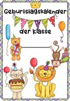 Vorschau - Mal- und Bastelvorlagen - Geburtstagskalender - Deckblatt
