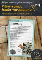 Vorschau - Arbeitsblätter - Früher normal, heute vergessen 2: Der Pulveraffe (Teil 1) - Deckblatt