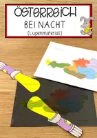 Vorschau - Stationenlernen - Österreich bei Nacht - Deckblatt