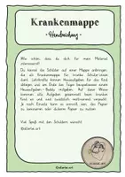 Vorschau - Bildkarten - Krankenmappe Schilder Gute Besserung Elefantenklasse - Seite 1