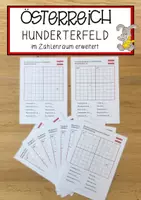 Vorschau - Arbeitsblätter - Hunderterfeld - Bundesländer von Österreich - Deckblatt