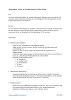 Vorschau - Stundenentwürfe - Break Even Point EXCEL Übung - Deckblatt