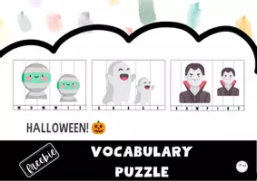 Vista previa - Tarjetas / Manipulativos - Halloween 🎃 puzzle - Portada