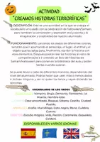 Vista previa - Juegos / Gamificación - CREAMOS HISTORIAS TERRORÍFICAS PARA HALLOWEEN - página 1