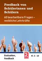 Vorschau - Lehrpläne/Lehrermaterial - 60 Feedbackfragen für Lehrkräfte - weibliche Form - Deckblatt