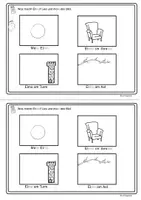 Vorschau - Arbeitsblätter - Leseheft Deutsch Klasse 1 für Erstleser. Was macht Elmo. Buchstaben, erste Wörter lesen. - Seite 3