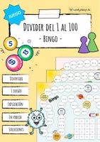 Vista previa - Hojas de trabajo - División hasta 100 - juego de matemáticas - Portada