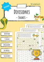 Vista previa - Hojas de trabajo - Divisiones del 1 al 100 - juego - Portada