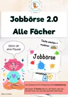 Vorschau - Stationenlernen - Die Jobbörse 2.0 - 17 Dienstkarten für alle Fächer - Deckblatt