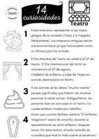 Vista previa - Decoración del aula - 14 curiosidades del Teatro- version castellana - página 1