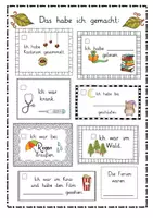 Vorschau - Arbeitsblätter - Portfolio / Ich-Buch: Meine Herbstferien - Paket - Seite 1