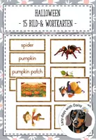 Vorschau - Bildkarten - Flashcards Halloween - Bild und Wortkarten - Deckblatt