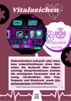 Vorschau - Poster - Lernkarten Vitalzeichen - Seite 1