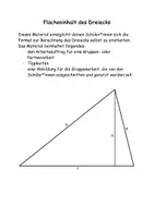 Vorschau - Arbeitsblätter - Materialpaket Herleitung Flächeninhaltsformeln - Seite 1