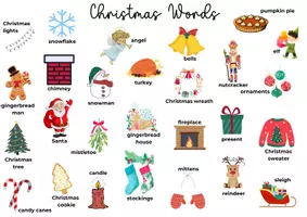 Vorschau - Merkblätter - Christmas Words - Englisch Unterstufe - Seite 1