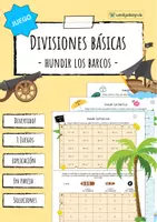 Vista previa - Hojas de trabajo - Divisiones básicas (1-100) - juego - Portada