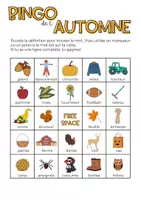 Vorschau - Spiele - BINGO Französisch Englisch Halloween und Herbst LOTO - Seite 2