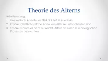Vorschau - Stundenentwürfe - Unterrichtsreihe: Altern, Sterben, Tod - eine philosophische Betrachtung der Vergänglichkeit --> PPP - Seite 3
