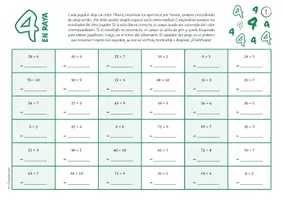 Vista previa - Hojas de trabajo - Dividir hasta el 100 - juego de matemáticas - página 1