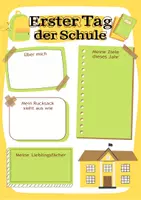 Vorschau - Arbeitsblätter - Rund um meine Schule: Was brauche ich wann? - Deckblatt
