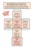 Vorschau - Mal- und Bastelvorlagen - Verbenwürfel französische Verben - Seite 3