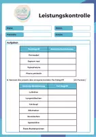 Vorschau - Arbeitsblätter - Leistungskontrolle Das Atmungssystem - Seite 1