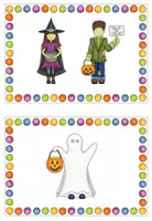 Vorschau - Stundenentwürfe - Tafelkarten für ein Halloween Special + Artikulationsschma - Seite 1