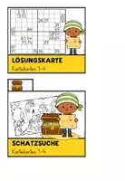 Vorschau - Arbeitsblätter - Schatzsuche Hundertertafel – Rechenkartei & Arbeitsblätter ZR 100 (2. Klasse, Piraten) - Seite 1