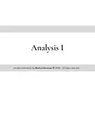 Vorschau - Arbeitsblätter - Analysis I - Seite 1