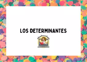 Vista previa - Refuerzo / NEE / Materiales de apoyo - Determinantes artículos, demostrativos, posesivos, numerales - Portada