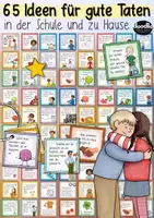 Vorschau - Mal- und Bastelvorlagen - 65 Gute Taten - Ideensammlung für die Schule und zu Hause - Deckblatt