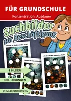 Vorschau - Spiele - Suchbilder mit Halloween-Feeling – Konzentration & Kreativität fördern in der Grundschule - Deckblatt