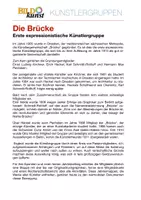 Vorschau - Arbeitsblätter - KUNSTSTUNDE: Die Brücke - eine expressionistische Künstlergruppe - Seite 1