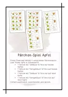 Vorschau - Spiele - Pärchen-Spiel: Bestandteile des Apfels - Deckblatt