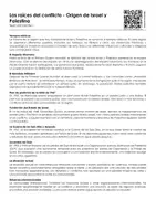 Vista previa - Hojas de trabajo - Las raíces del conflicto - Origen de Israel y Palestina - Portada
