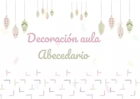 Vista previa - Decoración del aula - DECORACIÓN - ABECEDARIO OTOÑO - BOHO - página 1