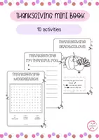 Vista previa - Hojas de trabajo - THANKSGIVING MINI BOOK - Standard level - Portada