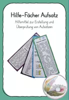 Vorschau - Merkblätter - Hilfe-Fächer Aufsatz zum Erstellen und Überprüfen - Deckblatt