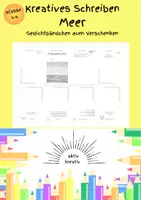 Vorschau - Arbeitsblätter - Stationenlernen - Gedichte - kreatives Schreiben - MEER - Deckblatt