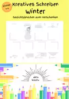 Vorschau - Stationenlernen - Stationenlernen - Gedichte - kreatives Schreiben - WINTER - Deckblatt